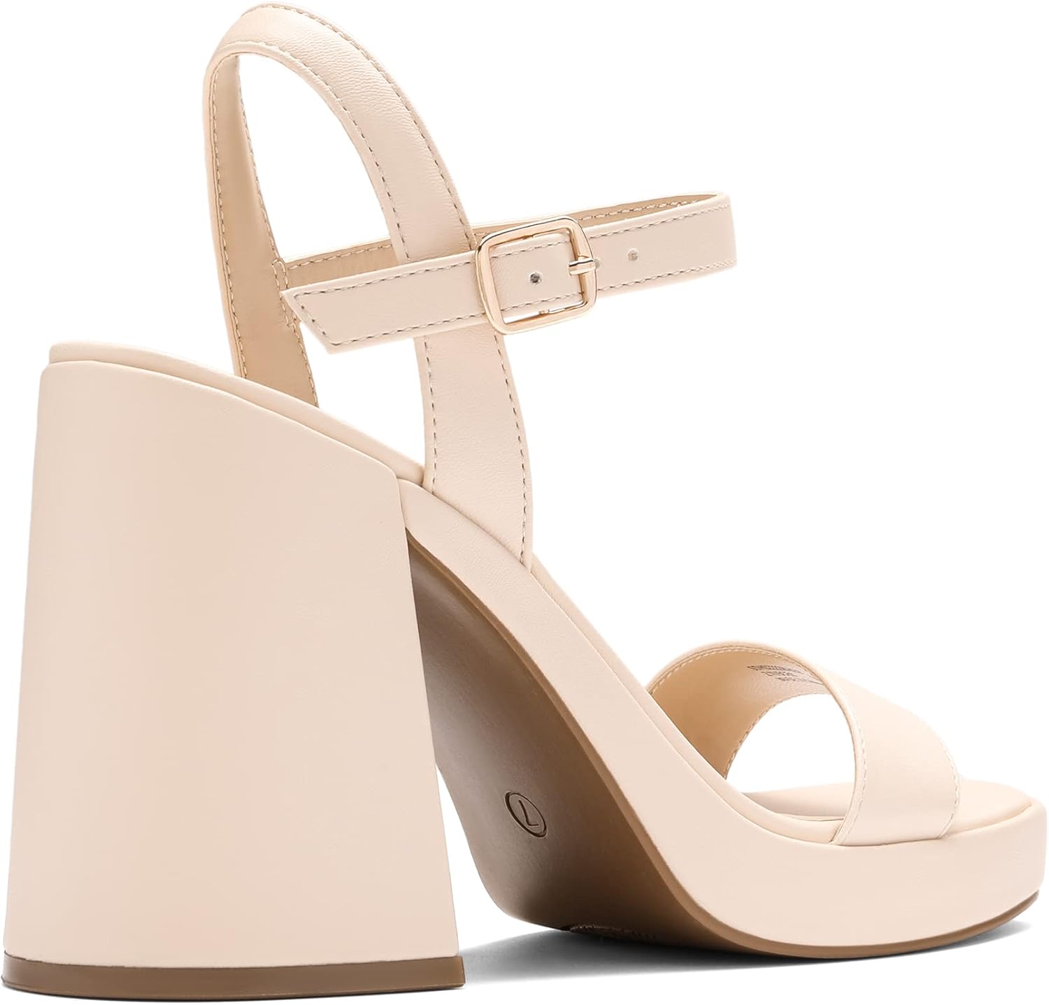 DREAM PAIRS black block heel platform sandals with ankle strap and open toe design, styled for wedding and evening wear โ view 2