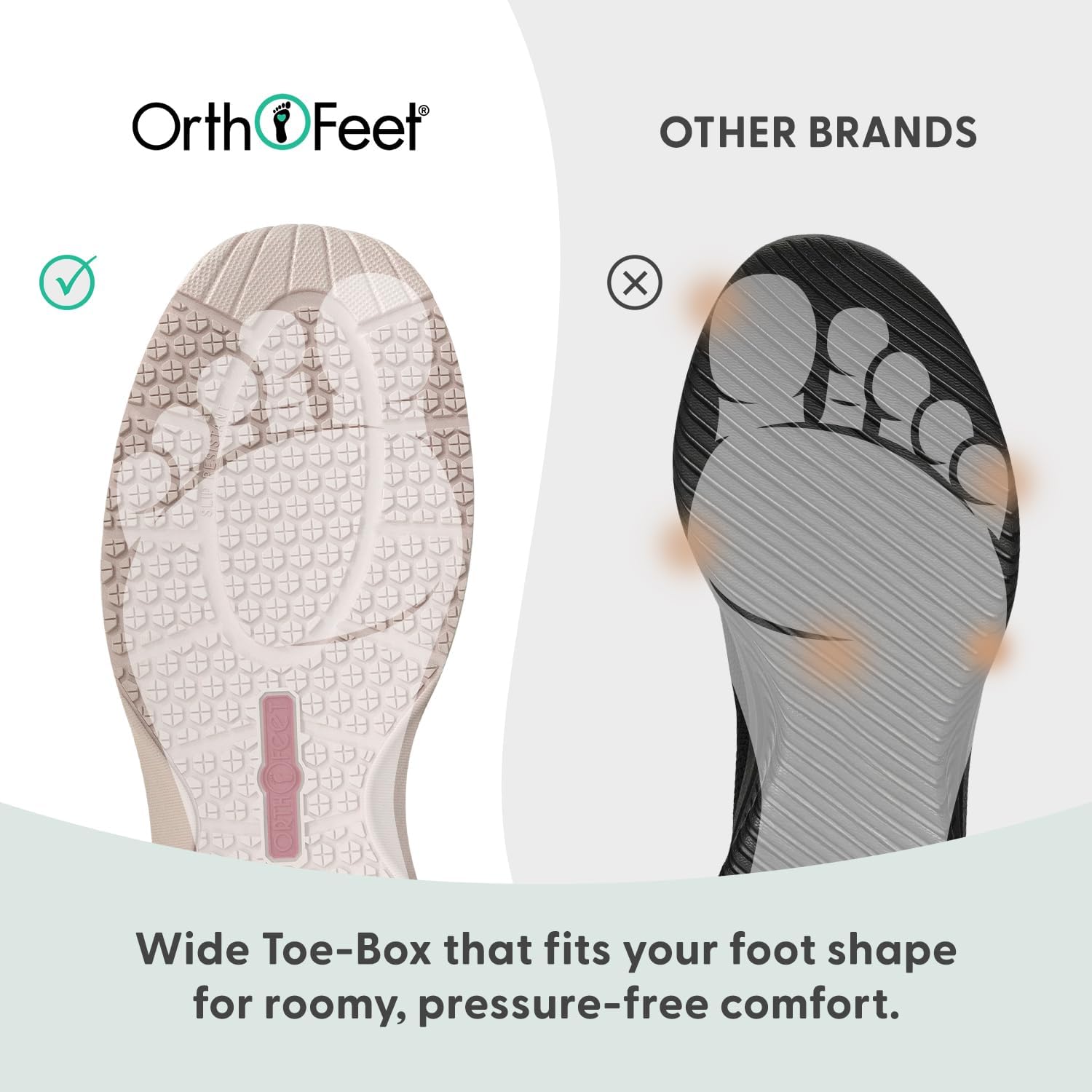 Orthofeet women's Kita orthopedic slip-on sneaker in white with water-repellent finish, featuring hands-free design and supportive sole โ view 3