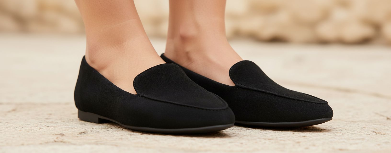 Amazon Essentials Women's Loafer Flat in black, minimalist penny loafer design with clean lines and sleek silhouette โ view 4