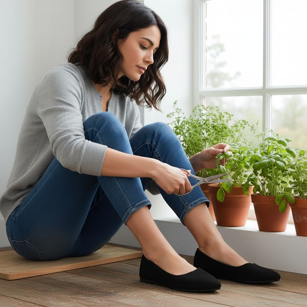 Black suede pointed toe slip-on ballet flats with comfortable cushioning for everyday wear โ view 2