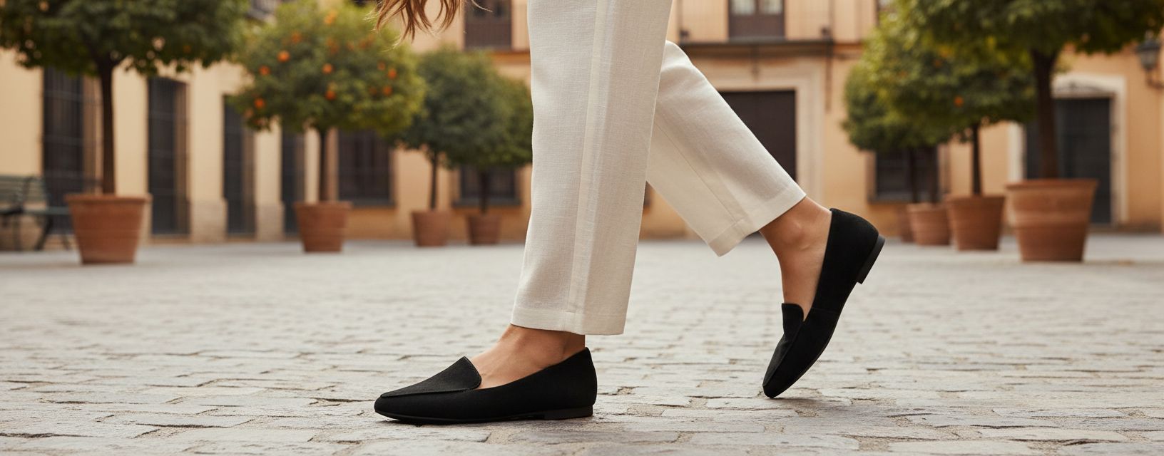 Amazon Essentials Women's Loafer Flat in black, minimalist penny loafer design with clean lines and sleek silhouette โ view 3a