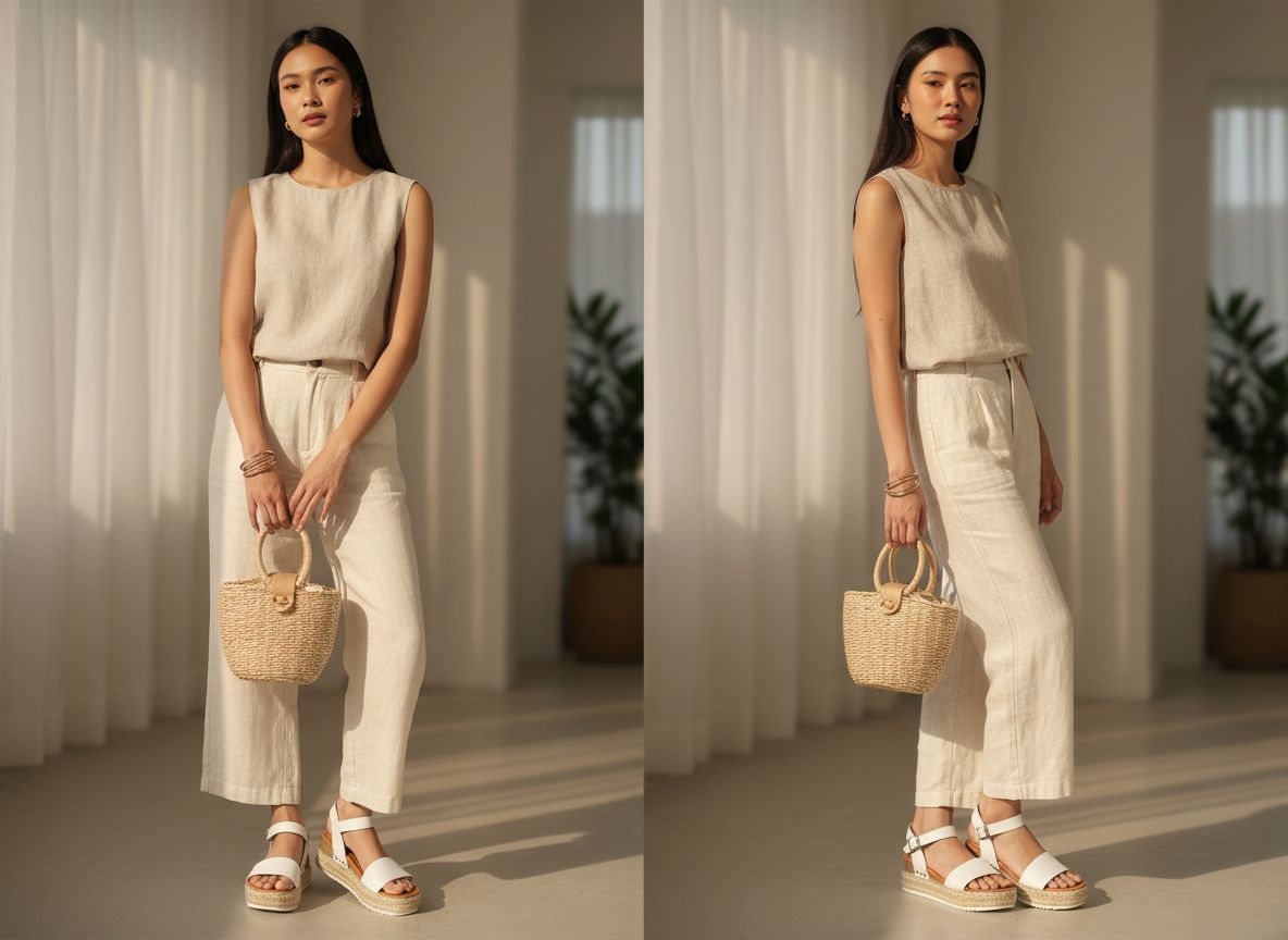 Neutral espadrille platform sandals with adjustable ankle strap and memory foam insole, displayed on white background — view 5a