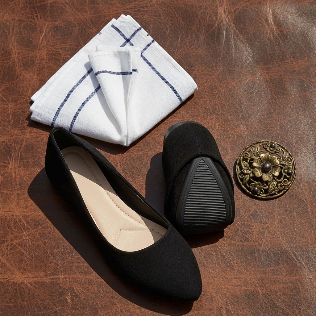 Black suede pointed toe slip-on ballet flats with comfortable cushioning for everyday wear โ view 7a