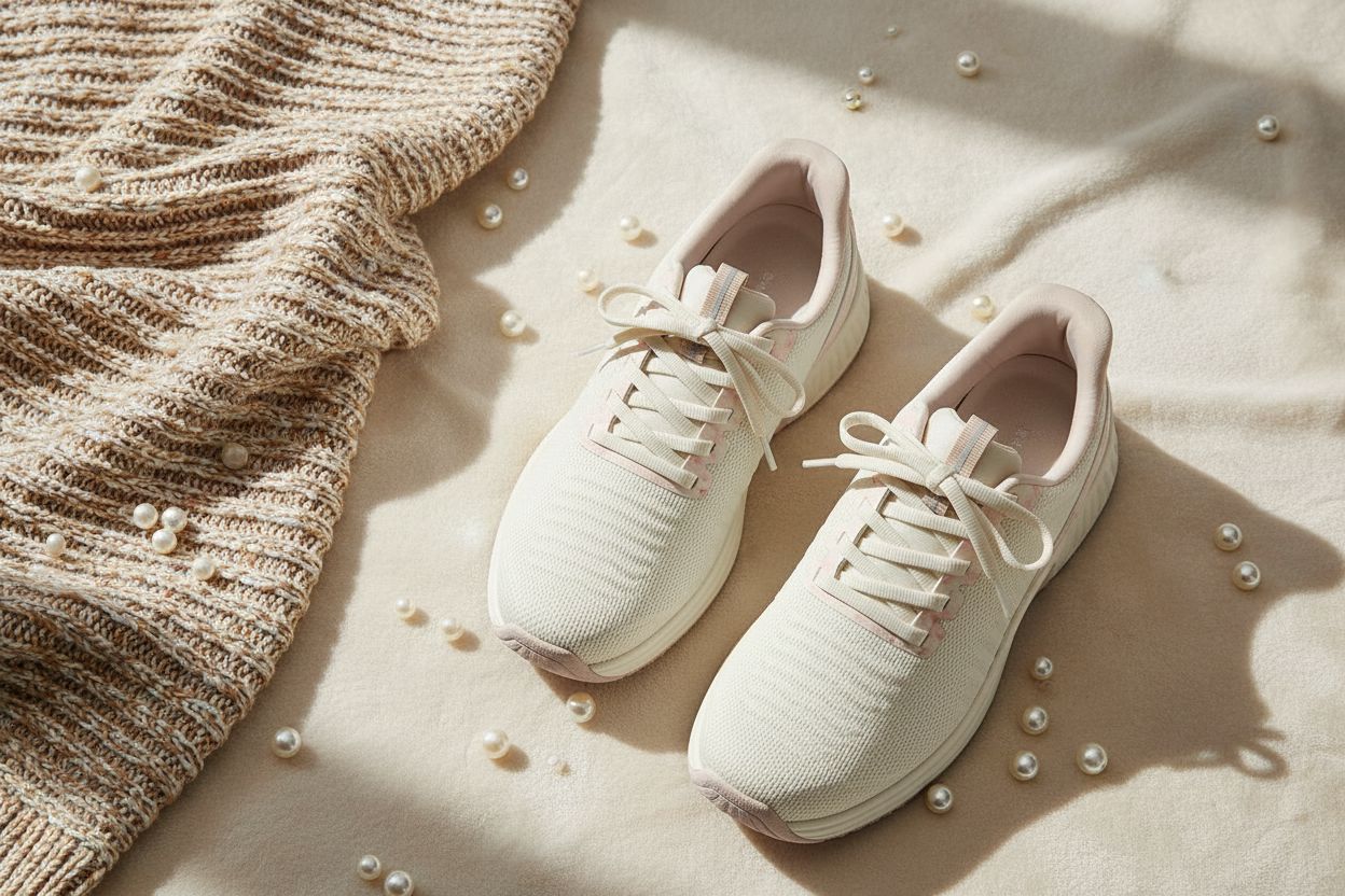 Neutral slip-on sneaker with hands-free design and water-repellent material, shown from the side on a white background โ view 7a