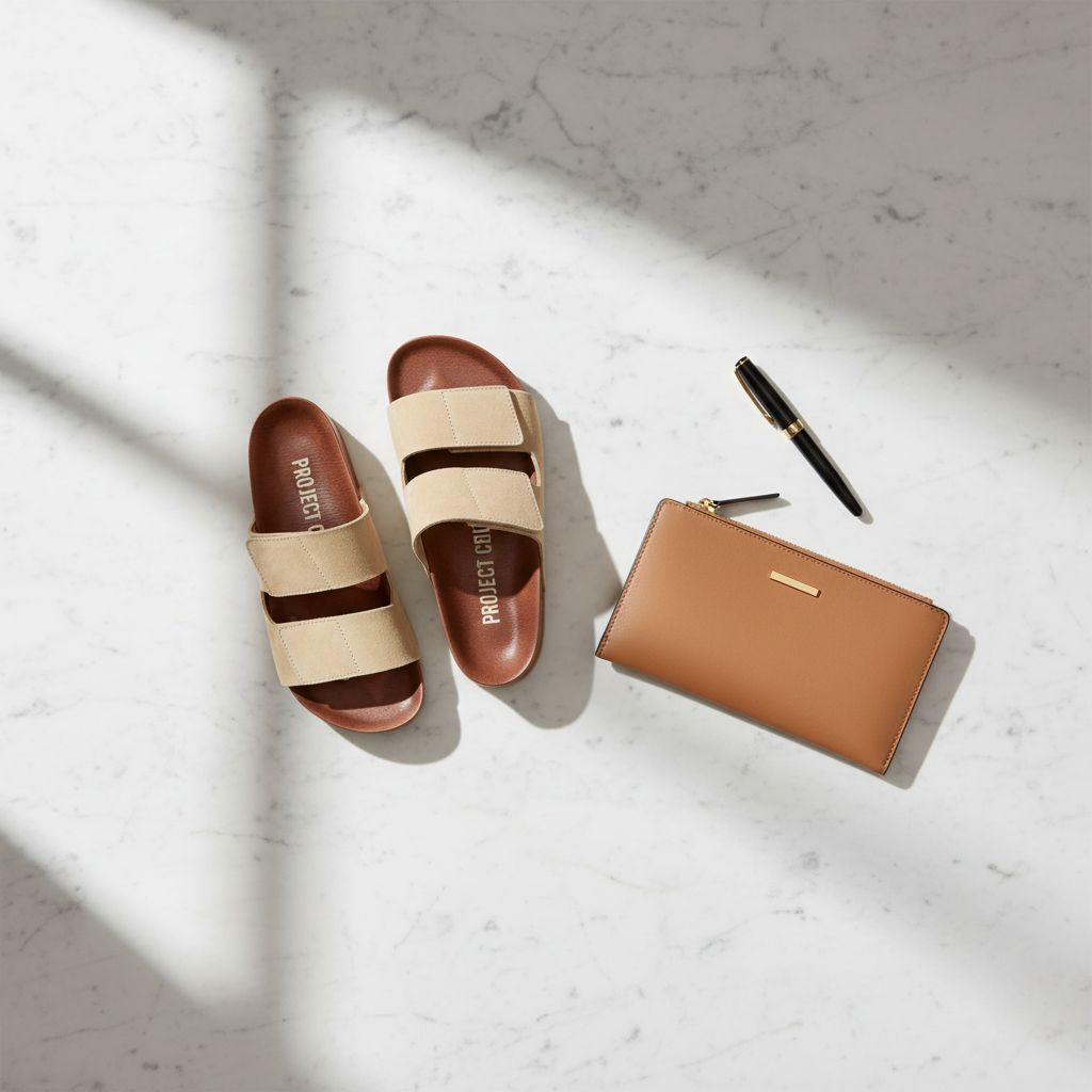 Neutral genuine leather platform wedge sandals with plush cushioned insole and non-slip sole, displayed on a white background — view 7a