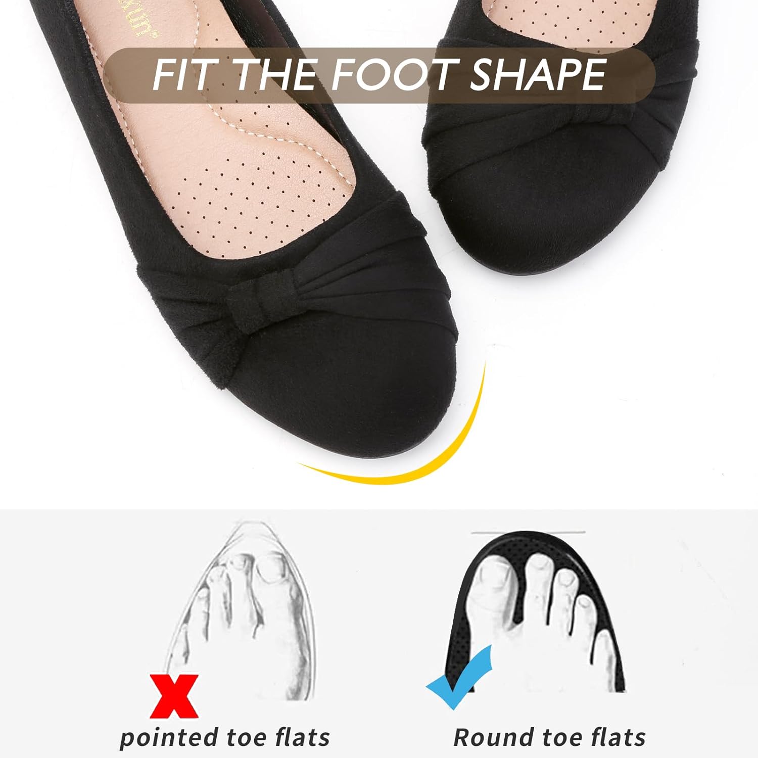 Neutral faux suede round toe ballet flats with slip-on design, ideal for work and travel — view 3