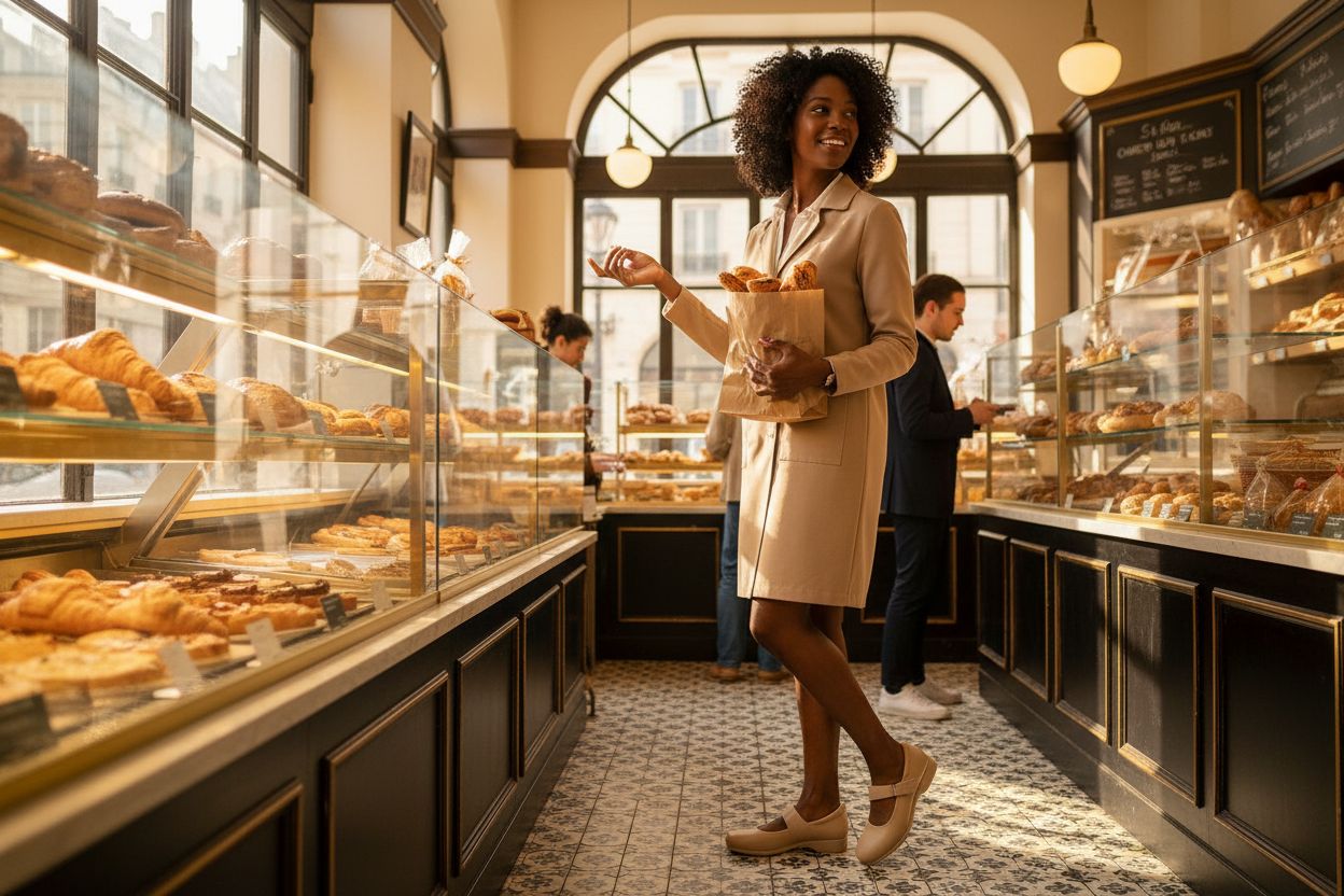Neutral ballet Mary Jane flats with ankle strap, designed for comfortable office and work wear — view 2