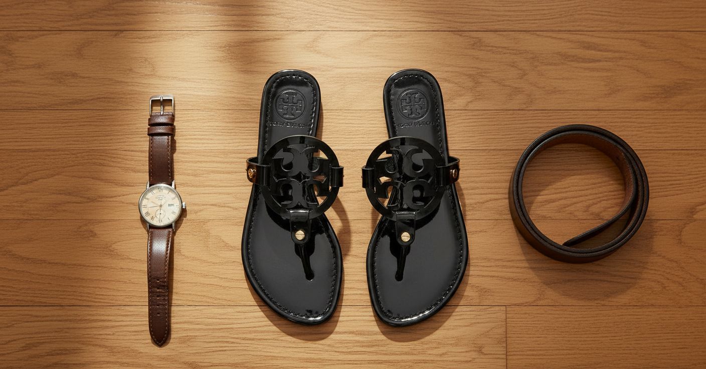 Classic neutral slide sandals with smooth leather upper and cushioned sole, ideal for casual beach and travel wear — view 6