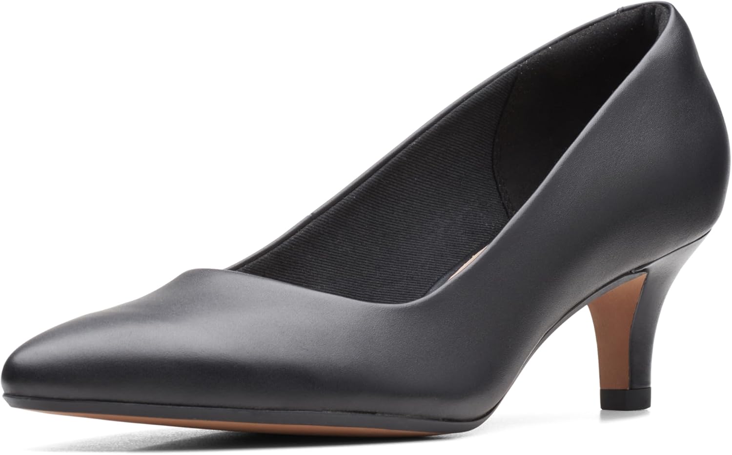 Clarks Women's Linvale Jerica Pump in neutral tone, classic closed-toe pump heel style — view 1