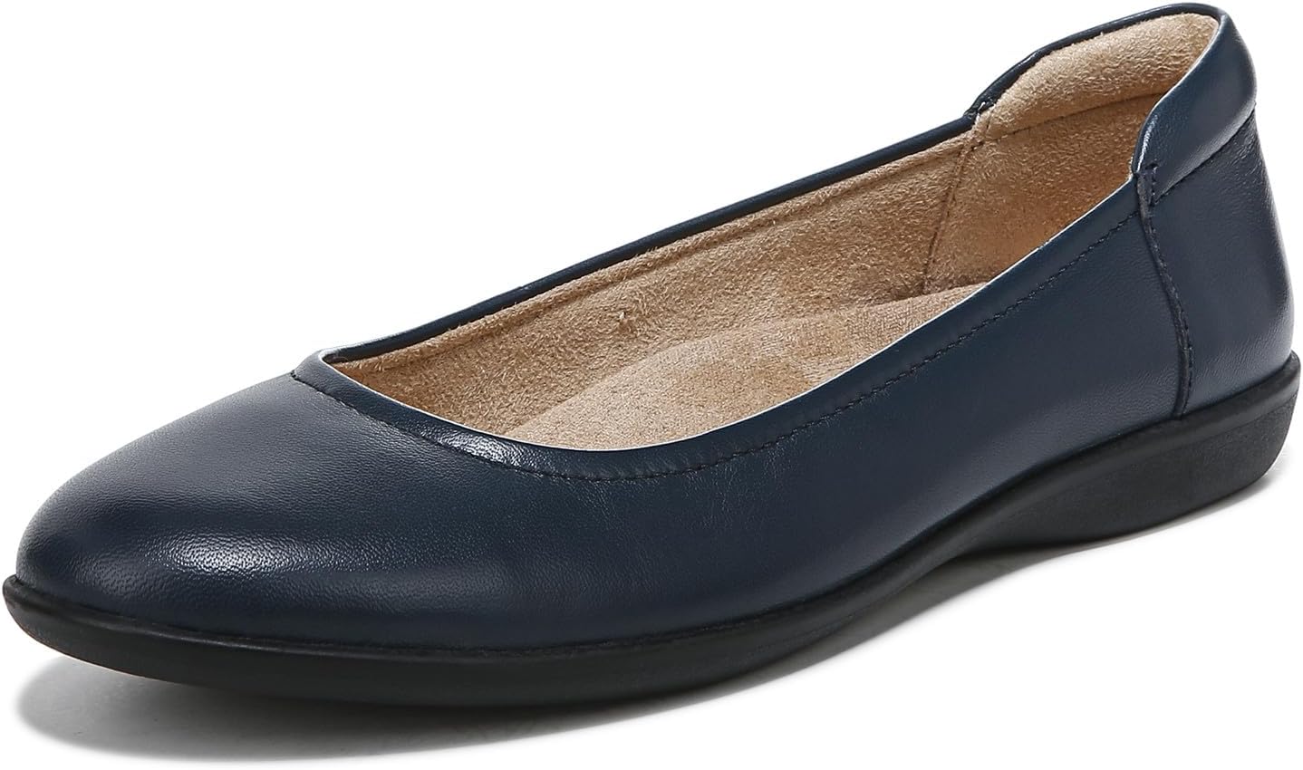 Naturalizer Flexy ballet flat in neutral tone, shown from the side on a neutral background — view 1