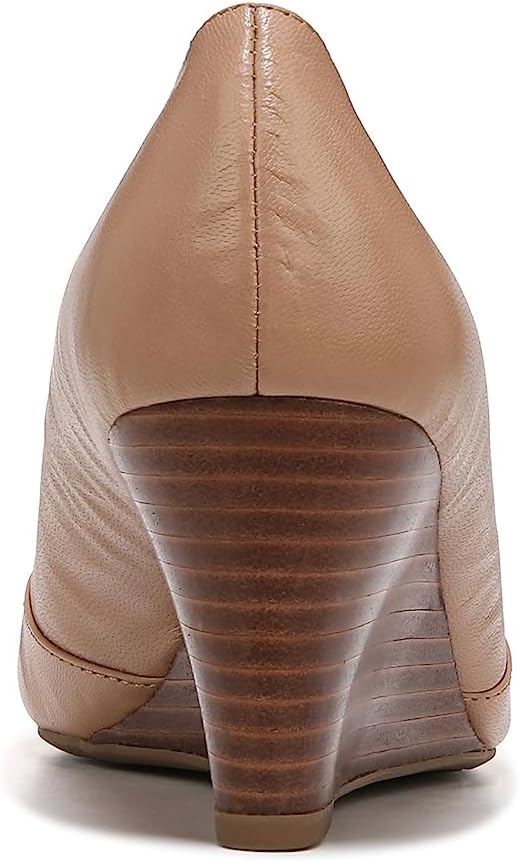 Classic neutral pump heel with polished finish, designed for work and casual wear — view 3