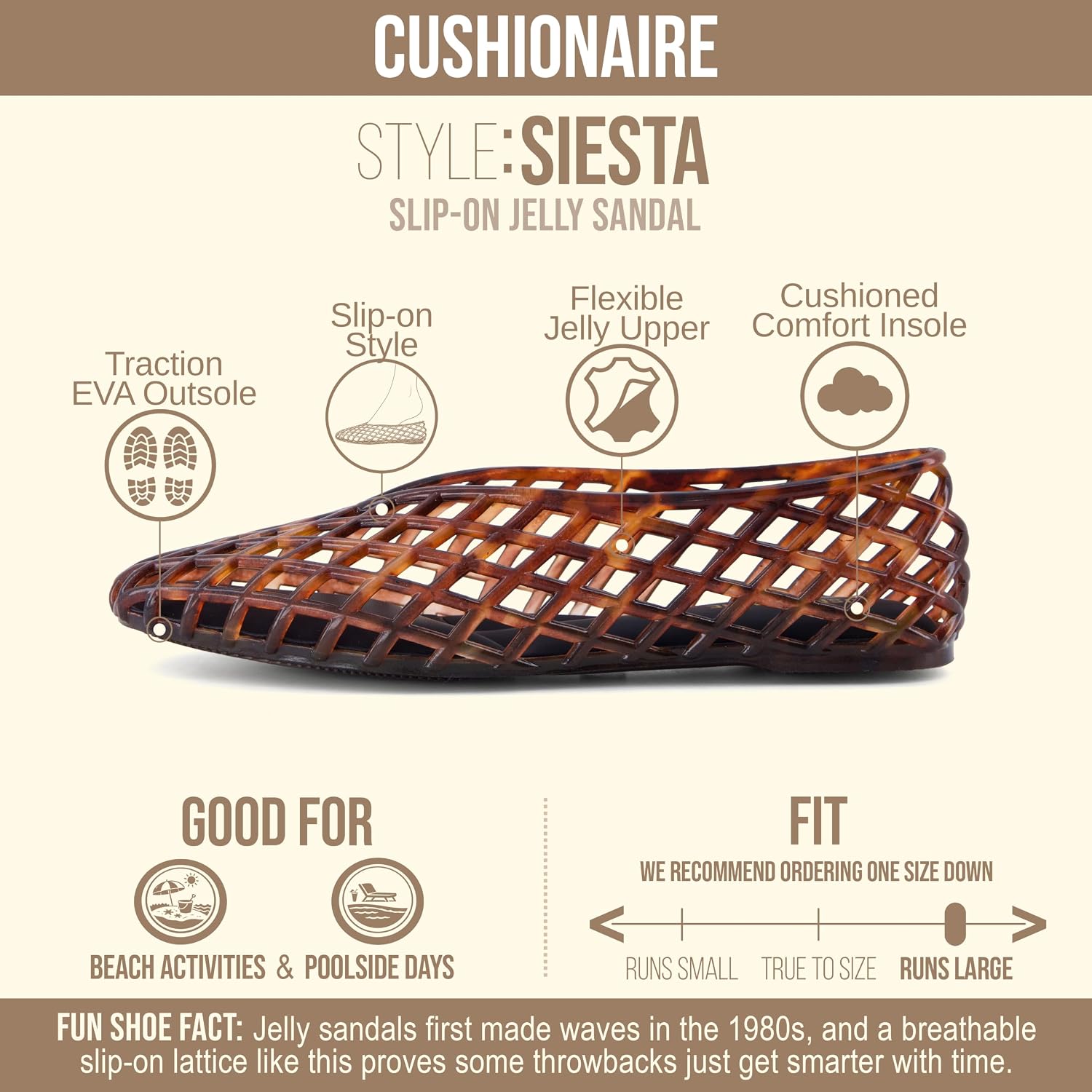 Neutral modern pointed-toe ballet flats with lattice slip-on design, shown from the side on a neutral background — view 4