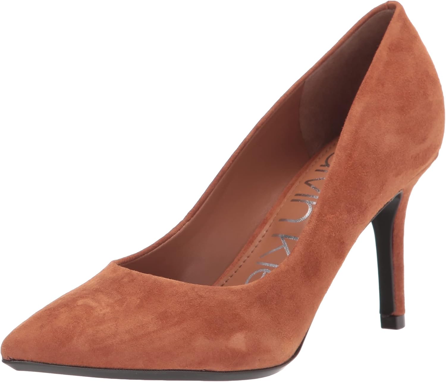 Calvin Klein Gayle pump in neutral tone, classic closed-toe heeled pump for work and evening wear — view 2