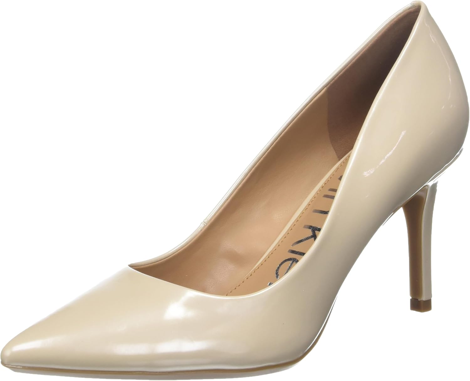 Calvin Klein Gayle pump in neutral tone, classic closed-toe heeled pump for work and evening wear — view 3