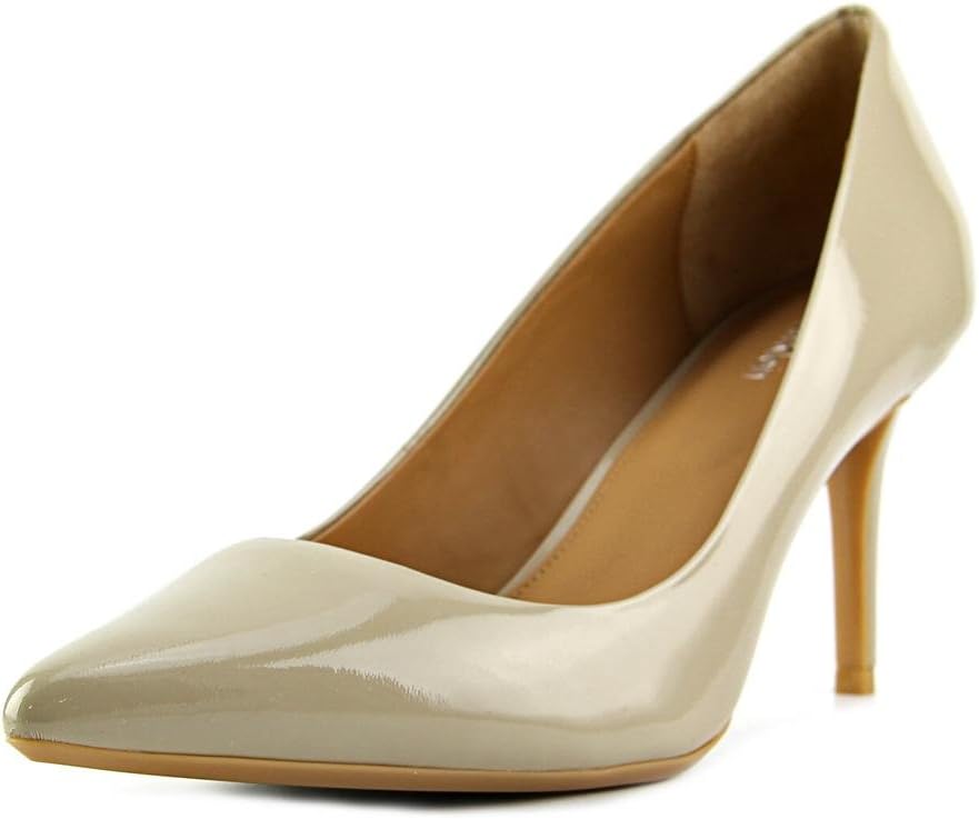 Calvin Klein Gayle pump in neutral tone, classic closed-toe heeled pump for work and evening wear — view 4
