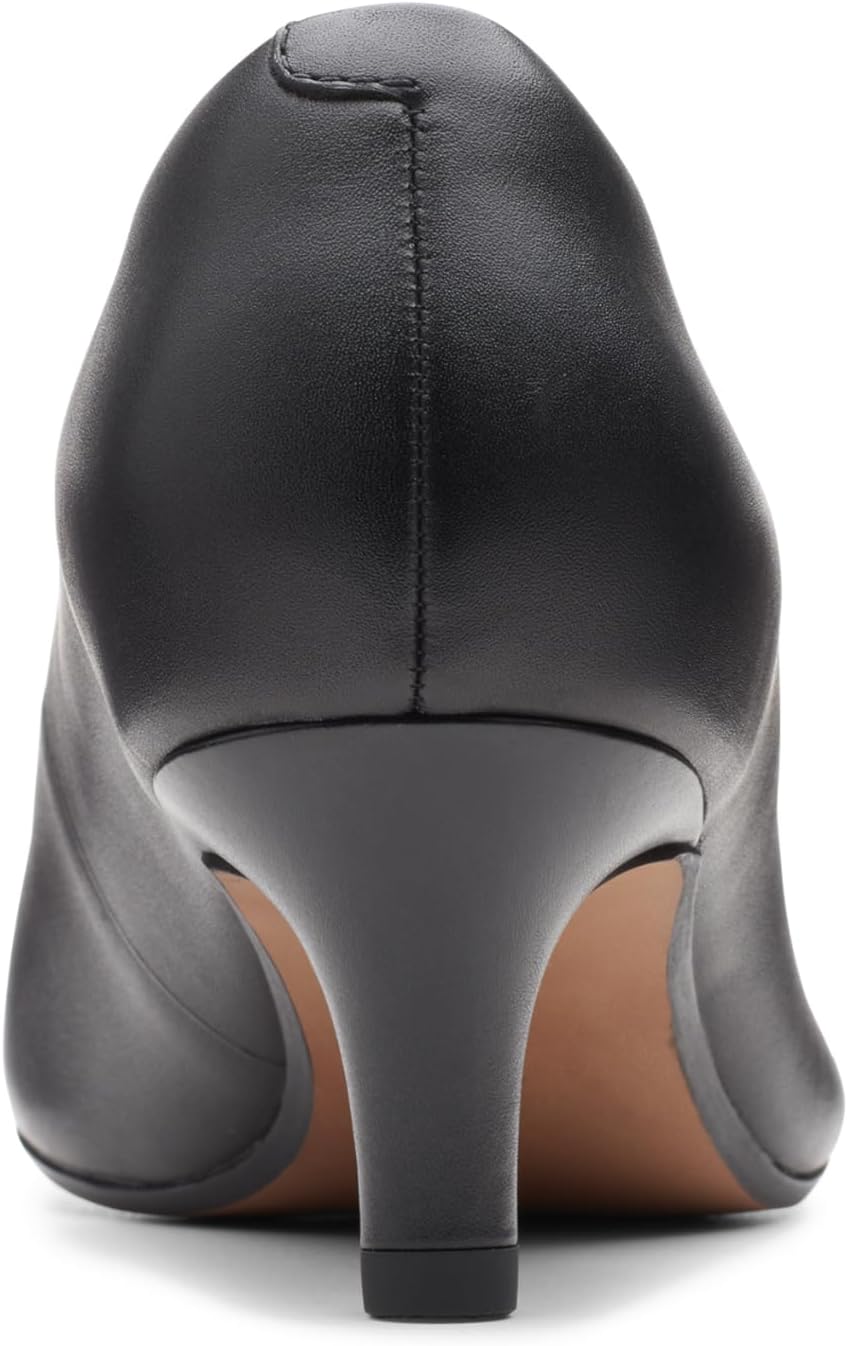 Clarks Women's Linvale Jerica Pump in neutral tone, classic closed-toe pump heel style — view 4