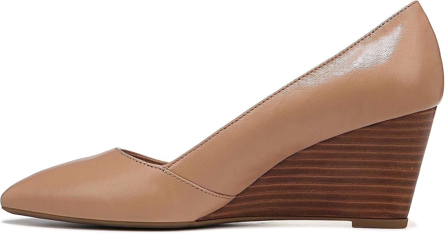 Classic neutral pump heel with polished finish, designed for work and casual wear — view 4