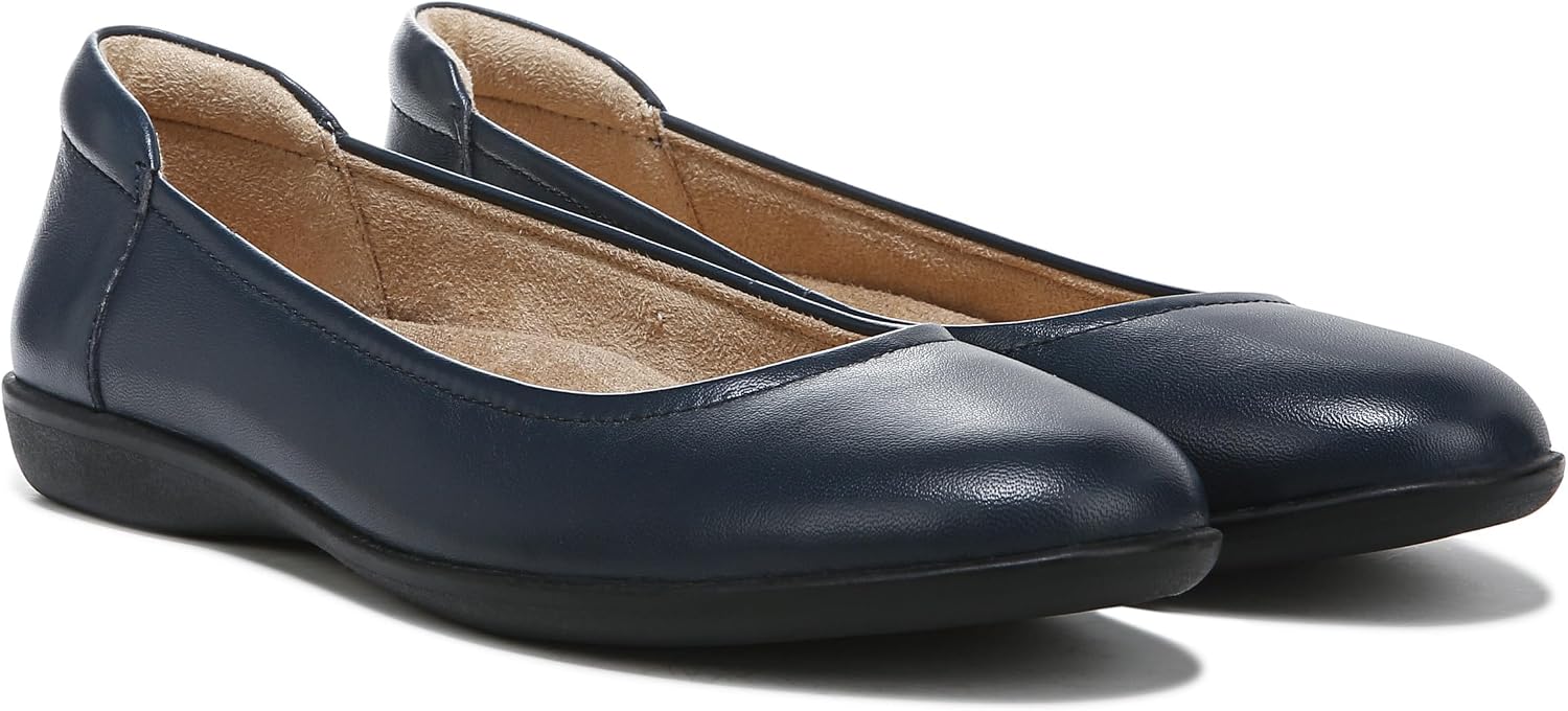 Naturalizer Flexy ballet flat in neutral tone, shown from the side on a neutral background — view 4