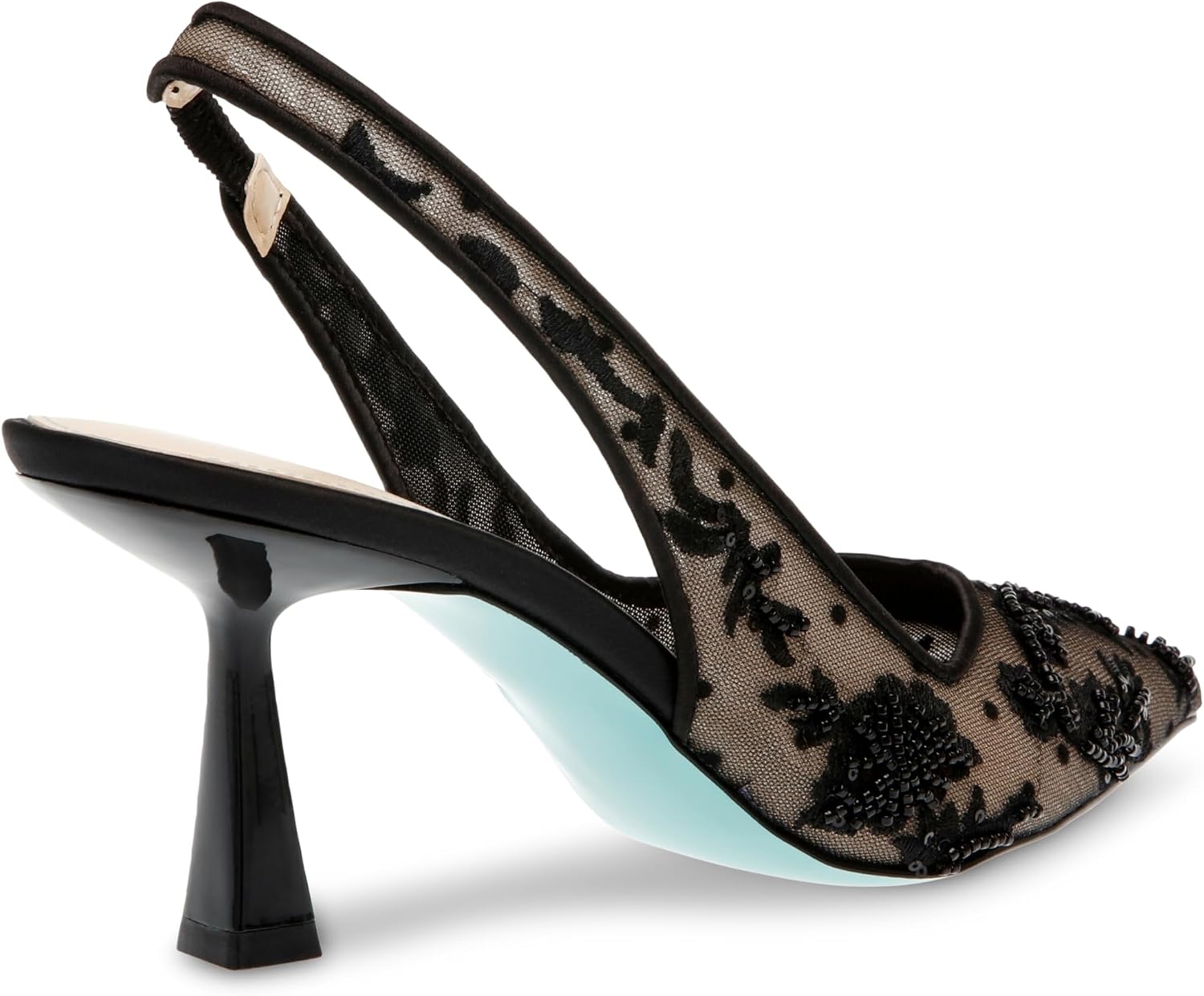Glamorous neutral pump heel for date night and wedding guest occasions — view 4