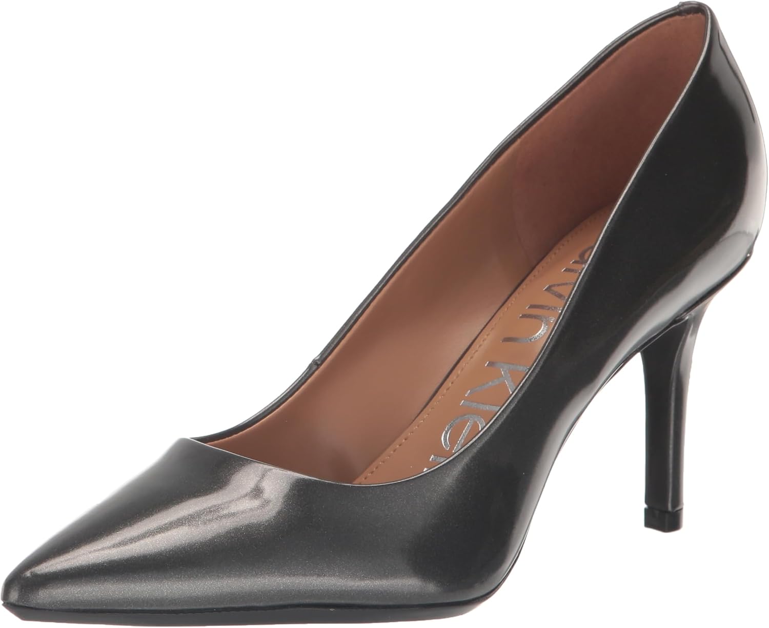 Calvin Klein Gayle pump in neutral tone, classic closed-toe heeled pump for work and evening wear — view 5