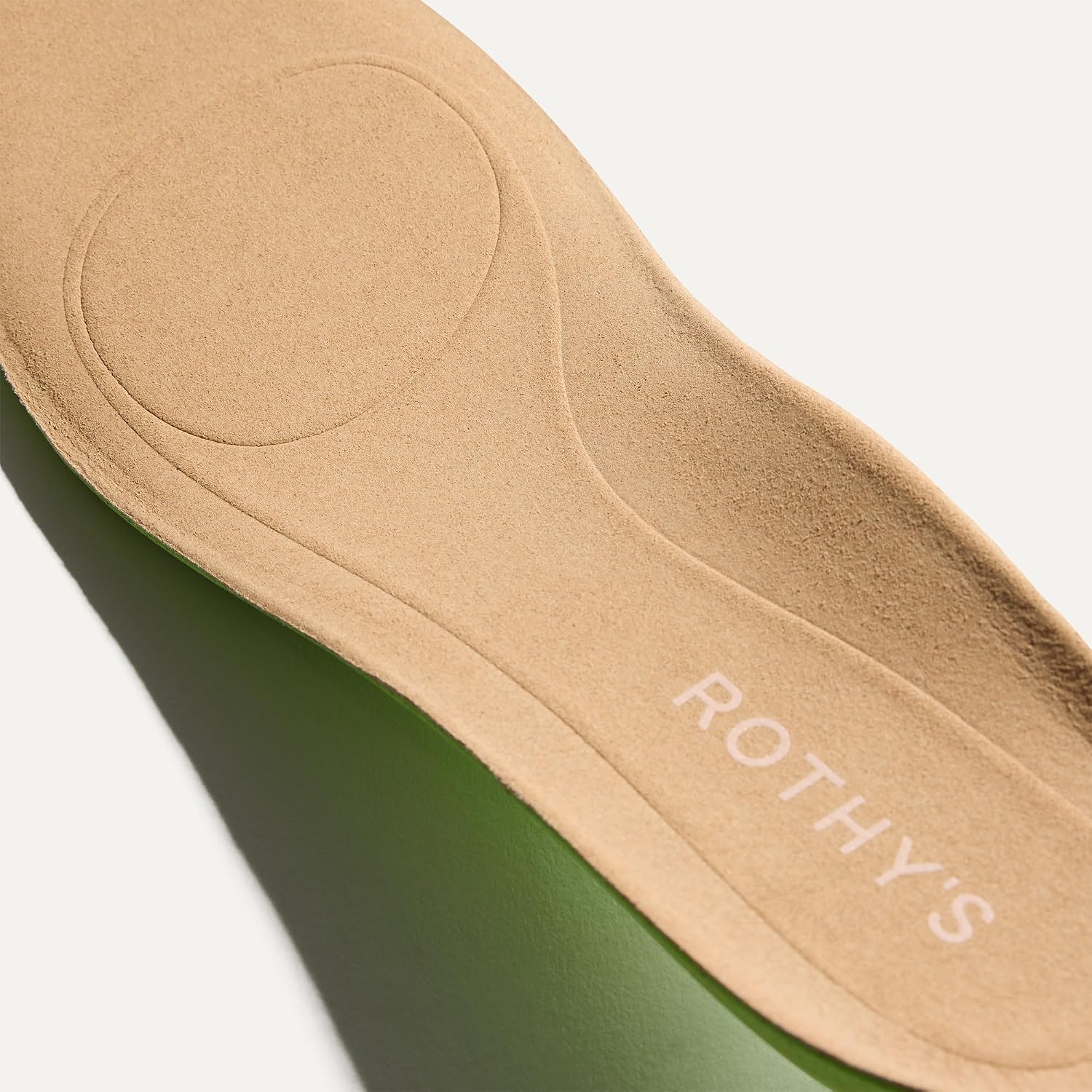 Neutral pointed-toe ballet flat with slip-on design and cushioned insole, shown from the side — view 5