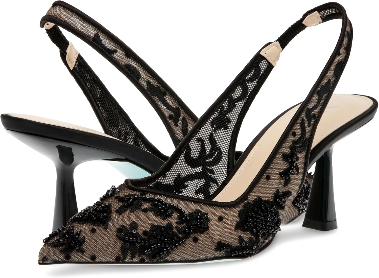 Glamorous neutral pump heel for date night and wedding guest occasions — view 5