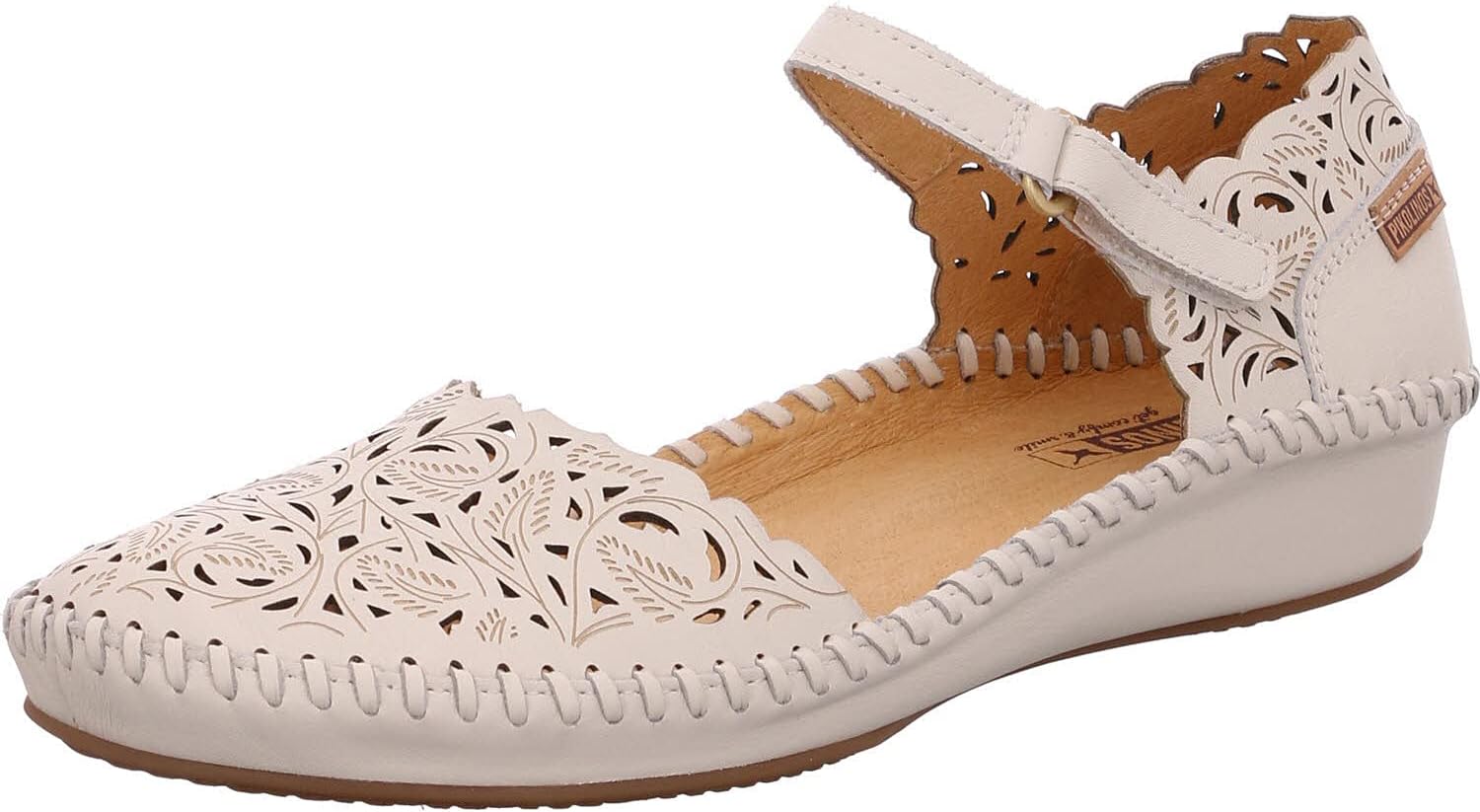 PIKOLINOS P. Vallarta Women’s Semi-Open Shoes | Leather | Hook-and-Loop Closure | Mid Heel | Size UK 2-8 — view 1