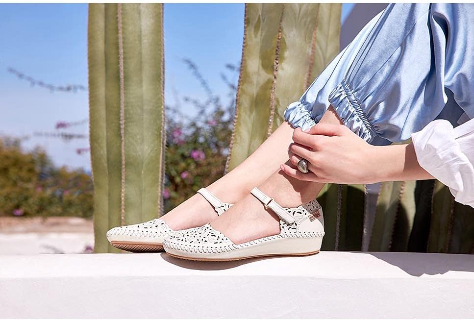 PIKOLINOS P. Vallarta Women’s Semi-Open Shoes | Leather | Hook-and-Loop Closure | Mid Heel | Size UK 2-8 — view 3
