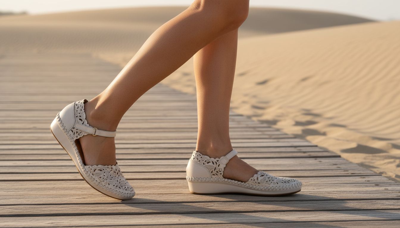 PIKOLINOS P. Vallarta Women’s Semi-Open Shoes | Leather | Hook-and-Loop Closure | Mid Heel | Size UK 2-8 — view 3
