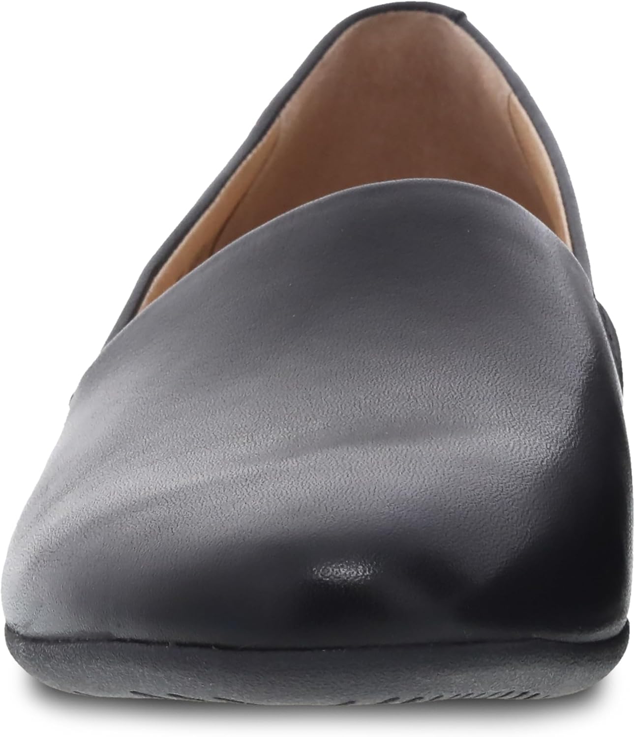 Neutral slip-on flat shoes with arch support and lightweight rubber outsole, designed for work and casual wear โ detail