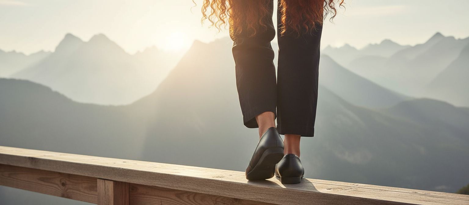 Neutral slip-on flat shoes with arch support and lightweight rubber outsole, designed for work and casual wear โ view 2