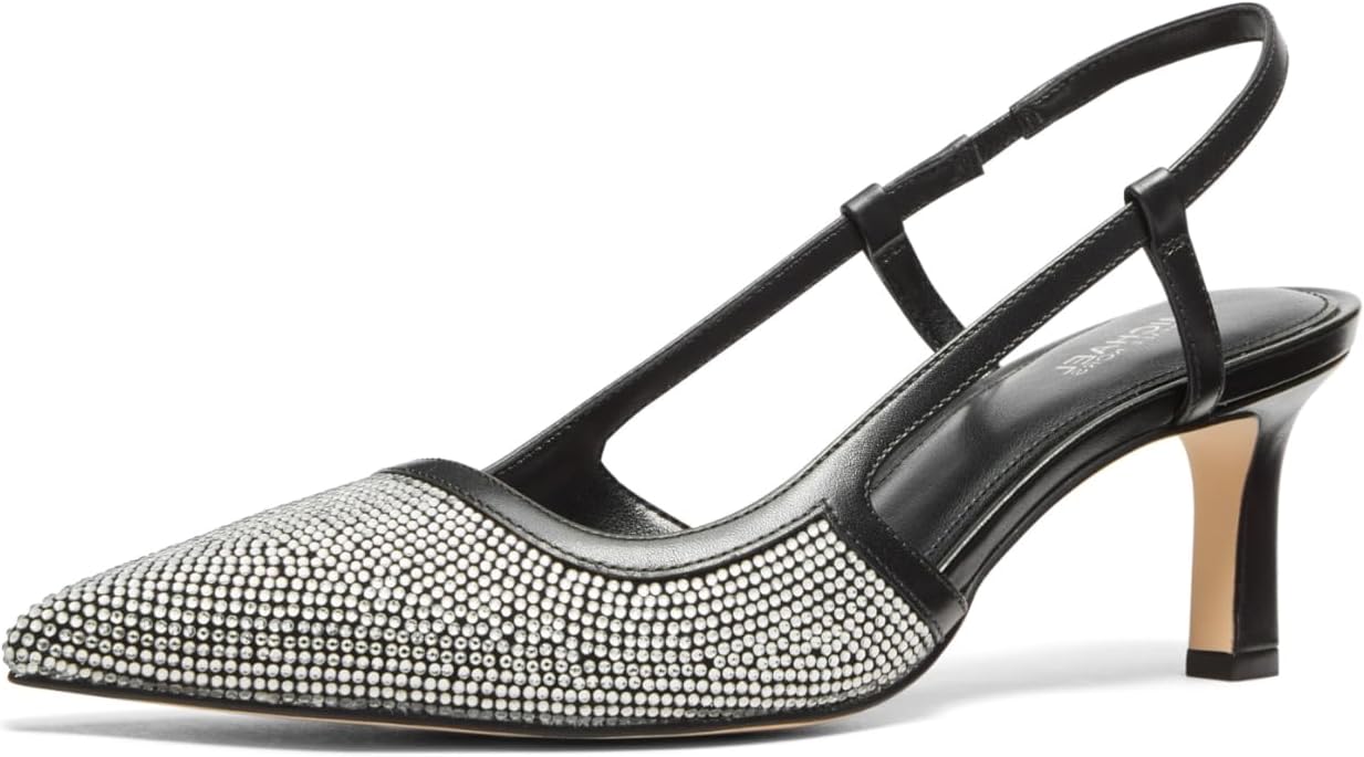 Classic neutral mid sling pump with sleek silhouette, ideal for professional and evening wear — view 1