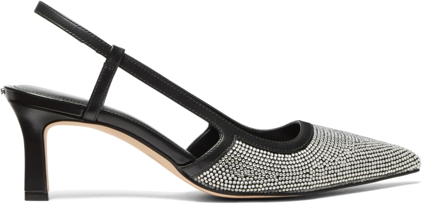 Classic neutral mid sling pump with sleek silhouette, ideal for professional and evening wear — view 2
