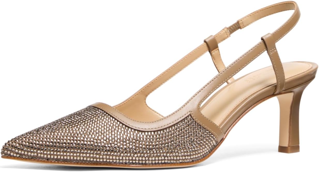 Classic neutral mid sling pump with sleek silhouette, ideal for professional and evening wear — view 2
