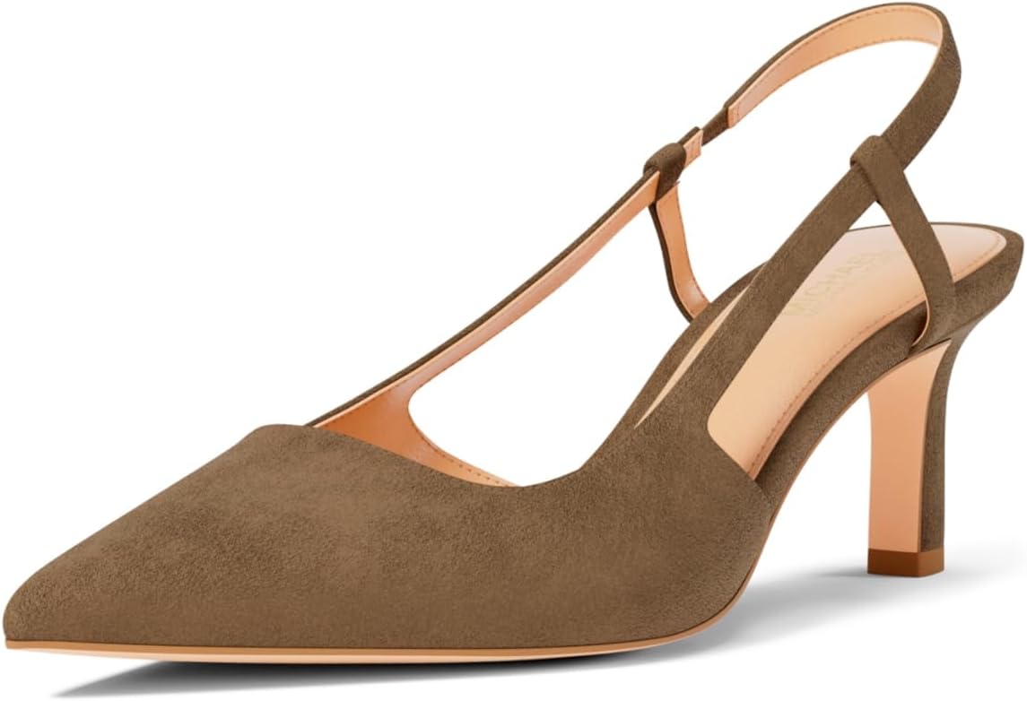 Classic neutral mid sling pump with sleek silhouette, ideal for professional and evening wear — view 4