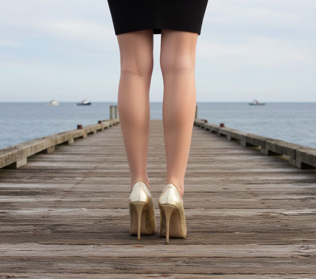 Neutral classic high pump heel in a sleek, polished design suitable for work and formal occasions — view 2