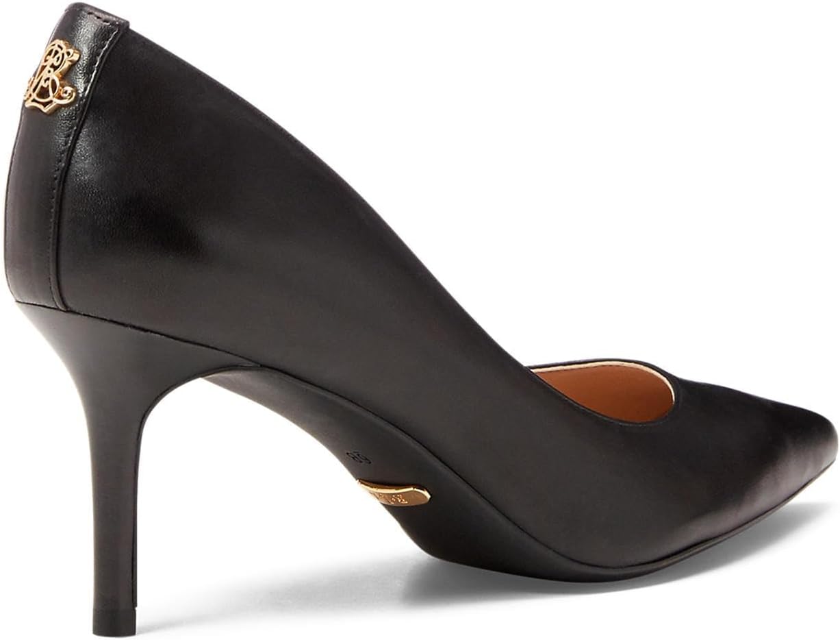 Classic neutral pump heel with polished finish, suitable for professional and formal occasions — view 4