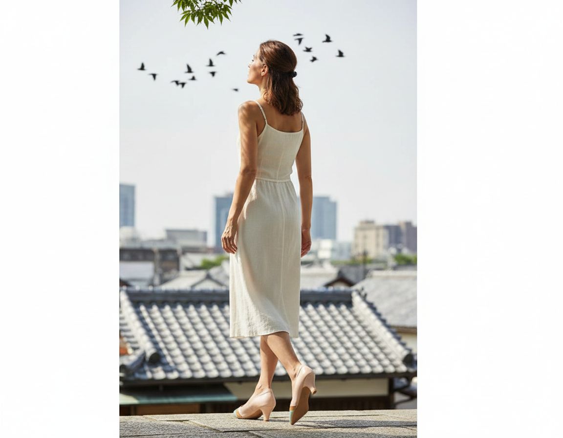 Neutral leather pointed-toe pump with medium heel, elegant and professional for work and formal occasions — view 2