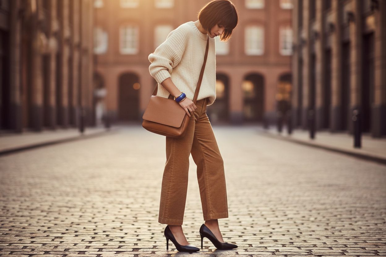 Calvin Klein Gayle pump in neutral tone, classic closed-toe heeled pump for work and evening wear — view 5a
