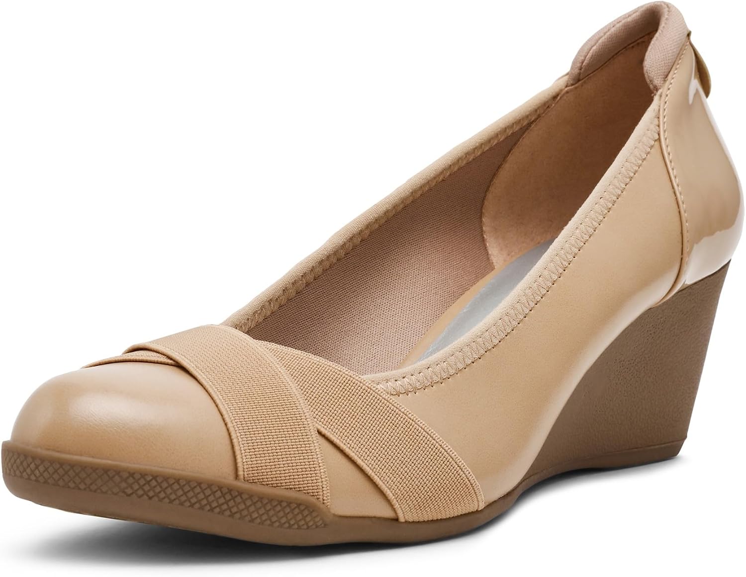 Neutral classic wedge heel pump with comfortable heel height, suitable for work and casual wear — view 6