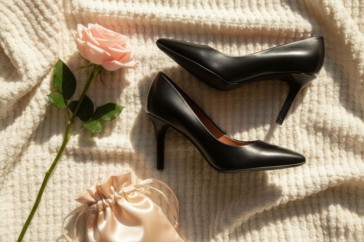 Calvin Klein Gayle pump in neutral tone, classic closed-toe heeled pump for work and evening wear — view 6