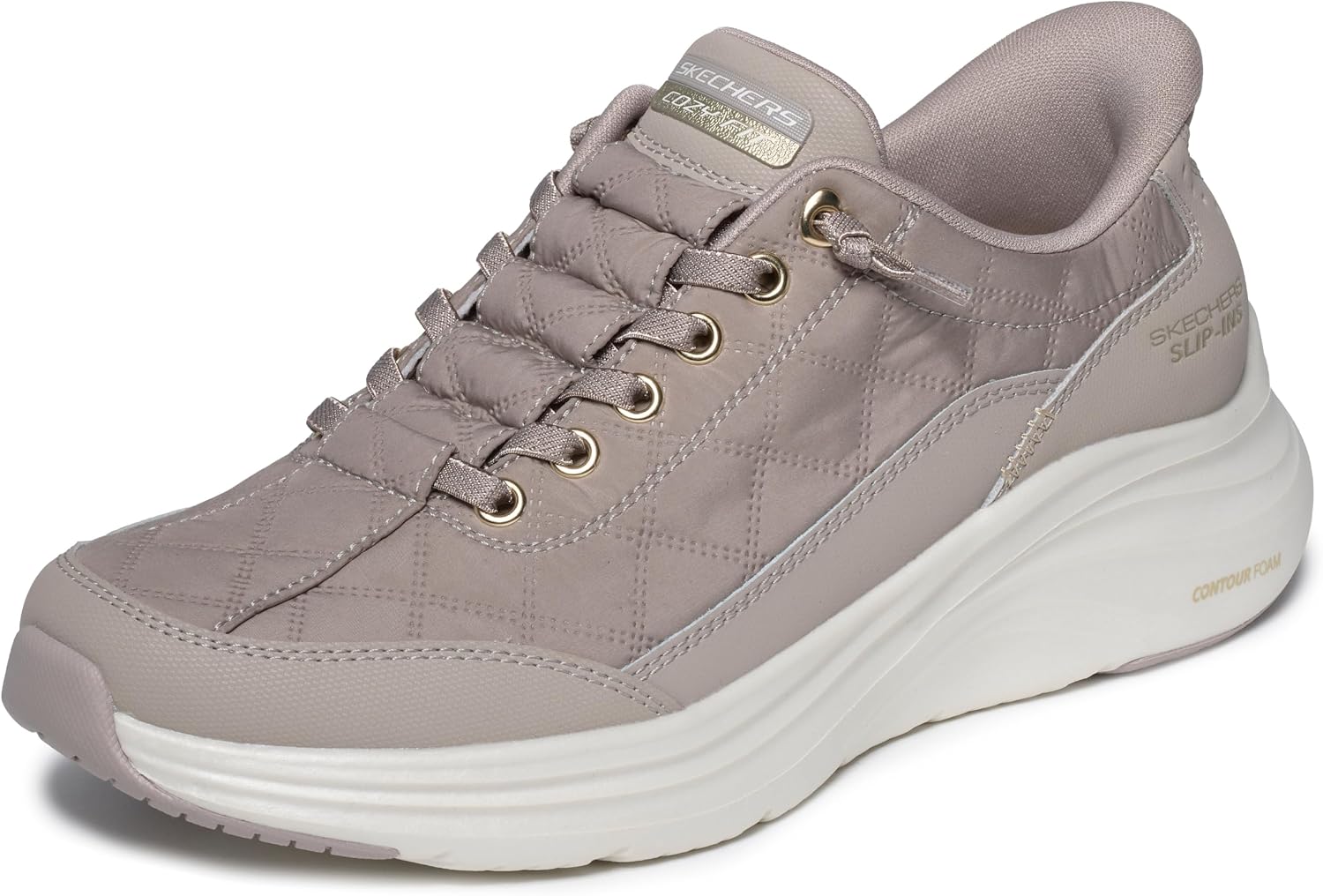 Skechers women's neutral athletic sneaker with cushioned sole, designed for casual and travel wear — view 1