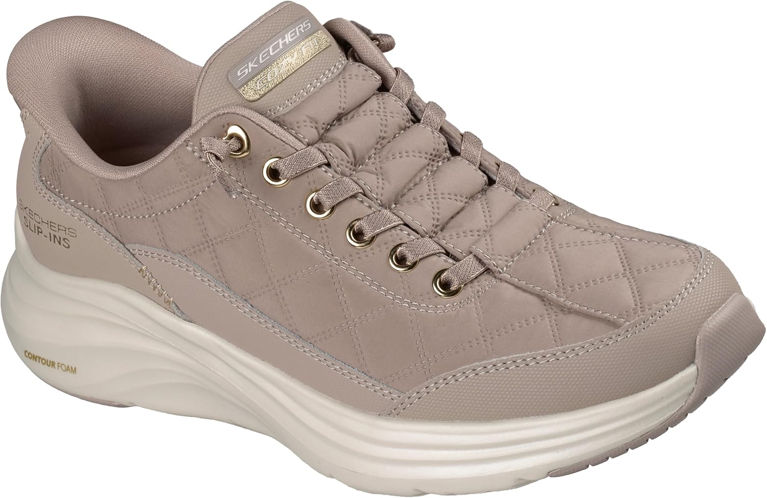 Skechers women's neutral athletic sneaker with cushioned sole, designed for casual and travel wear — view 3