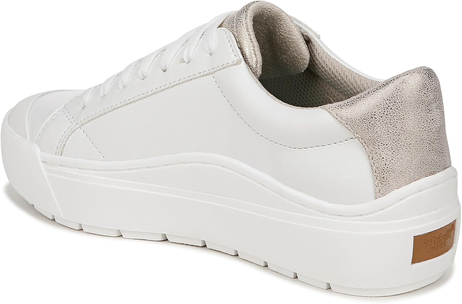 Pair of minimalist white sneakers with neutral tone, designed for casual wear and travel — view 5
