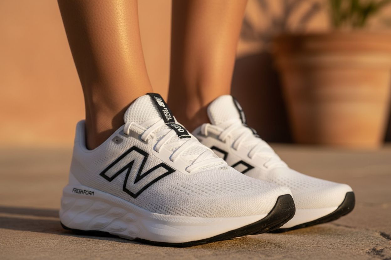 Neutral unisex athletic sneakers with minimalist sporty design, ideal for casual wear and travel โ view 4